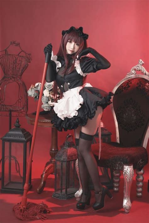 Asian Cosplay Maid Cosplay Maid Costume Cute Cosplay Cosplay Costumes Female Pose Reference