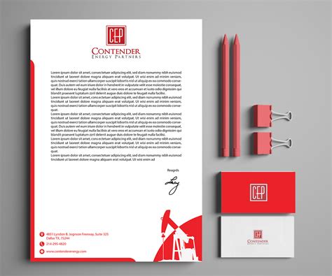 Upmarket Professional Oil And Gas Letterhead Design For A Company By