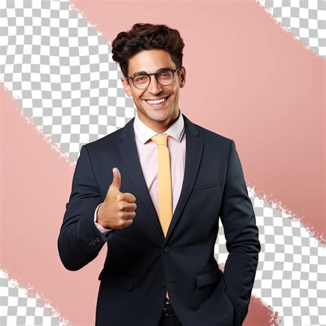 Premium Psd Businessman Showing Approval With Thumbs Up Gesture
