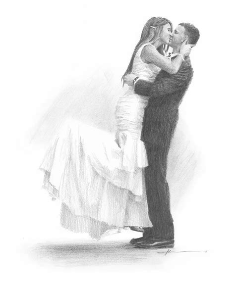 47 Best Wedding And Engagement Portraits Hand Drawn