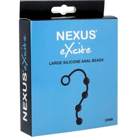 Nexus Excite Large Silicone Anal Beads Black