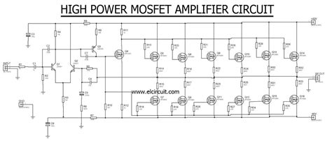 Free wiring diagram car power amp circuit with pcb design. High Power Mosfet Amplifier IRF540N - Electronic Circuit | Audio amplifier, Circuit diagram ...