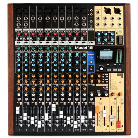 Tascam Model 16 All In One Mixing Studio Mixerinterfacerecorder With