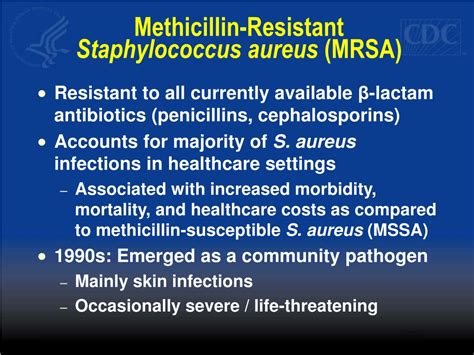 Ppt Methicillin Resistant Staphylococcus Aureus Mrsa Proposed