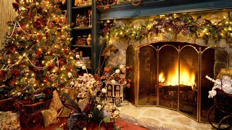 Also, here's a collection of 4k christmas wallpapers. Christmas Fireplace Backgrounds - Wallpaper Cave