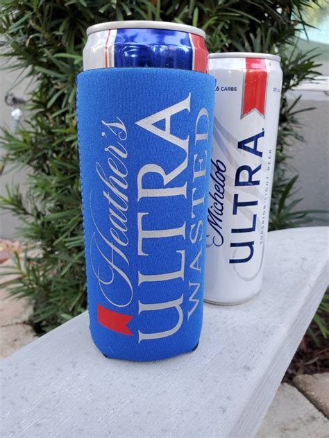 Michelob Ultra Wasted Slim Can Beer Koozie Coozie Etsy