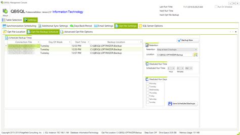 Opt File Settings