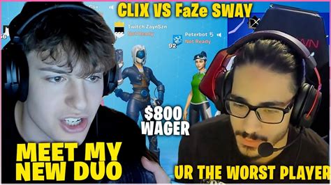 Clix And His New Duo Puts Faze Sway In Place After Randomly Called The