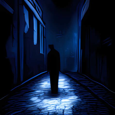 The Mysterious Man Stood In The Dark Alley Rmediasynthesis