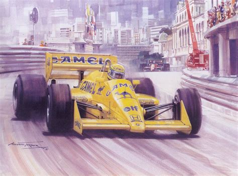 Senna Lotus Monaco Monte Carlo 1987 Майкл тернер Гран при Ле ман