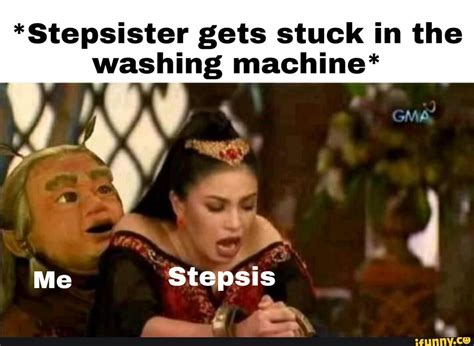 Stepsister Gets Stuck In The Washing Machine Me Stepsis I Na