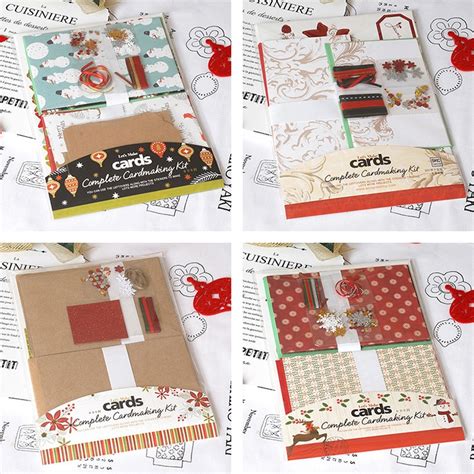 By brie dyas and marisa lascala Eno Greeting Christmas Card Kit 6 Cards Complete Cardmaking Kit Kids,Beginner Make Your Own ...