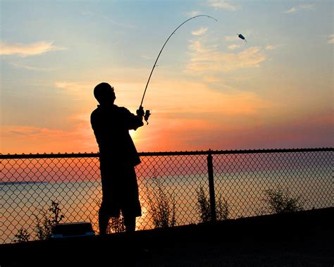 Fishing At Sunset Photograph By Brian M Lumley Fine Art America