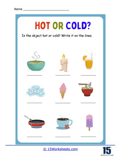 Hot Or Cold Worksheets 15