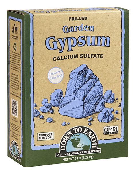 As for bare or unplanted soil, use 2 to 3 pounds of gypsum per 100 square feet. Garden Gypsum - Down To Earth Fertilizer