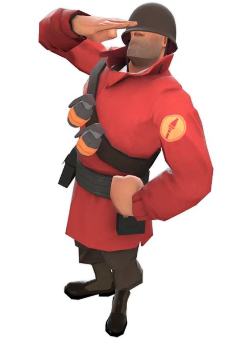 Tf2 Red Soldier Salut Render By Createvi On Deviantart
