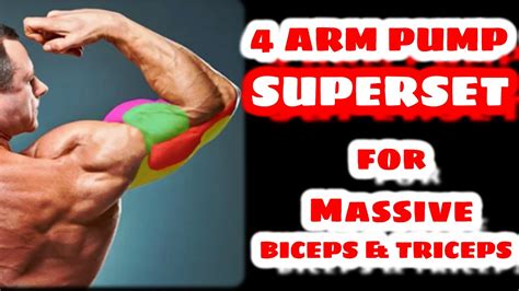4 Insane Arm Pump Superset Workout For Massive Biceps And Triceps