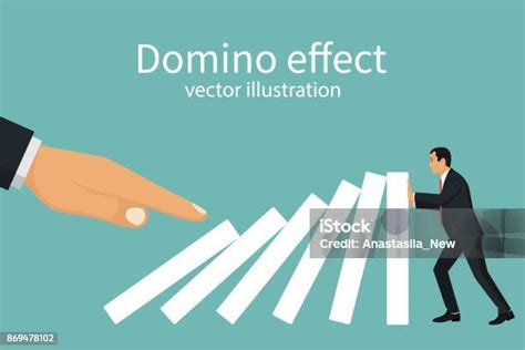 Konsep Efek Domino Ilustrasi Stok Unduh Gambar Sekarang Bisnis