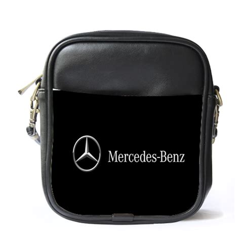 Be one of the tribe! Sling Bag Leather Shoulder Bag Mercedes Benz Logo Global Automobile Luxury Car - Handbags & Purses
