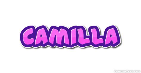 Camilla Лого Бесплатный инструмент для дизайна имени от Flaming Text