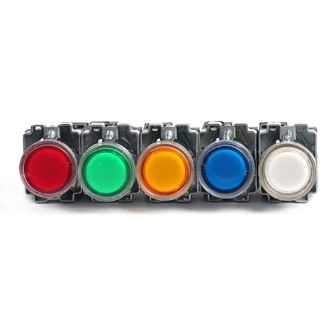 22mm Momentary Xb2 Bw3361 Round Push Button Switch With Ledneon Light