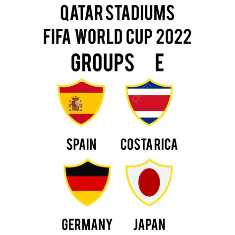 Qatar Fifa World Cup 2022 Groups E Spain Costarica Germany Japan Qatar