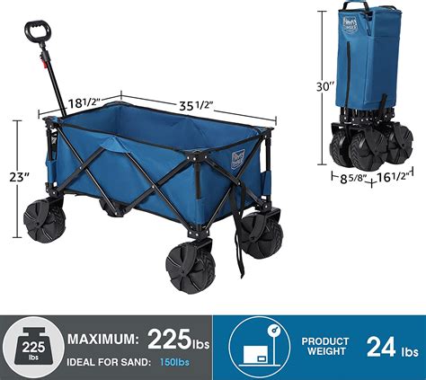 Buy Timber Ridge Outdoor Collapsible Wagon Utility Folding Cart Heavy