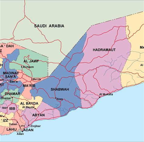 Yemen Political Map Order And Download Yemen Political Map