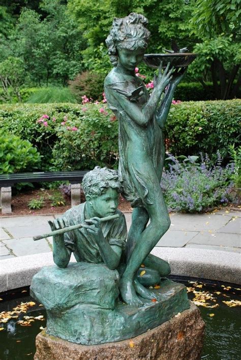 Estatua En El Jard N Ideas Para Decoraci N Exterior Central Park