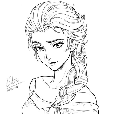 Mengenai Sketsa Gambar Kartun Elsa Terbaik Sketsakini