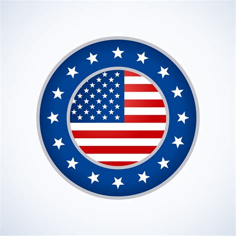 American Flag Badge Design Téléchargez De Lart Des Graphiques Et