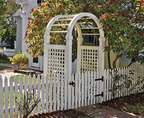 Hire a pro painter or do it yourself! Picket arch in 2020 | Garden gates and fencing, Picket ...