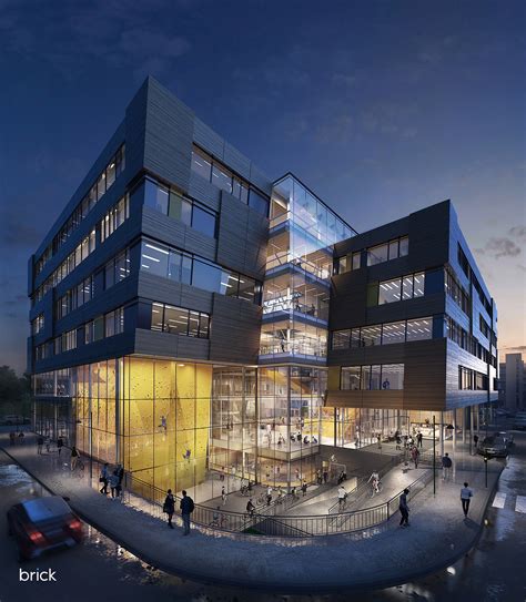Norwegian University Of Science Campus Brick Visual Cgarchitect