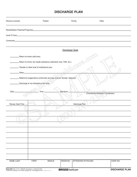 Just like folders and documents can. Discharge Plan Form