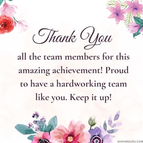 180 Thank You Messages For Team Members Best Congratulations