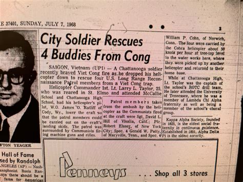 John Shearer: Medal Recipient Larry Taylor Revealed Leadership In 1960s