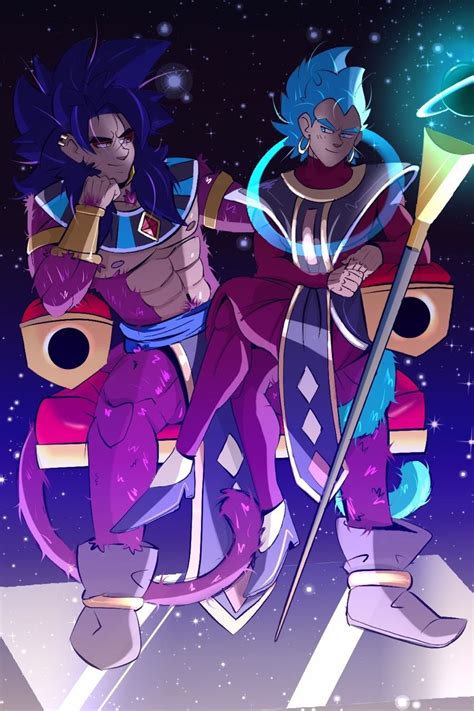 Vegeta And Goku Dressed As God Of Destruction And Angel Anime Dragon