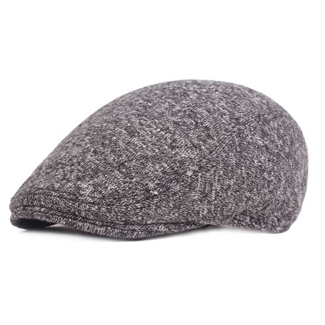 New Middle Aged Mens Cotton Painter Beret Hat Winter Forward Cap