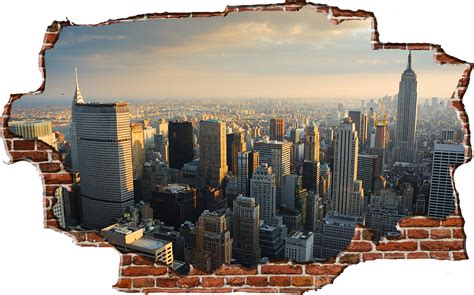 Breaking Wall New York City Skyline | Skyline, City skyline, New york city