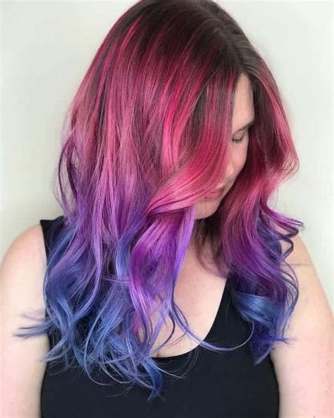 12 Best Pink Purple And Blue Hairstyles For 2022 2023