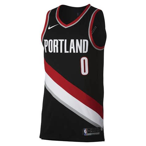Made by fanatics branded, this jersey features portland trail blazers graphics on the front and his favorite player's name and number on the back. Nike Damian Lillard Icon Edition Authentic Jersey ...