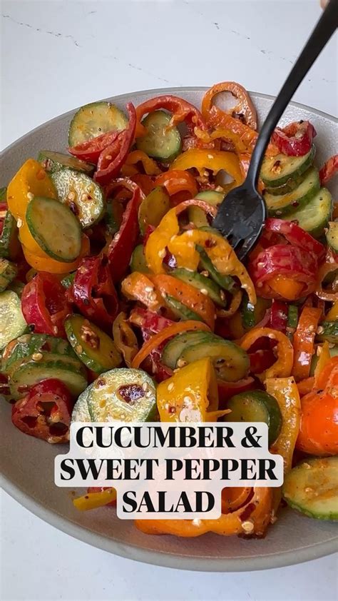 Viral Cucumber And Sweet Pepper Salad Recipe