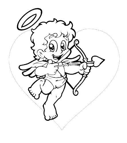 Cupidos Para Colorear Cupido Dibujo Dibujos Día De San Valentin