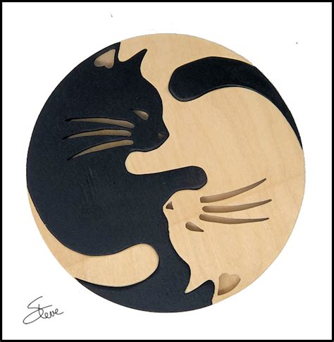 Scrollsaw Workshop Cuddling Cats Scroll Saw Pattern