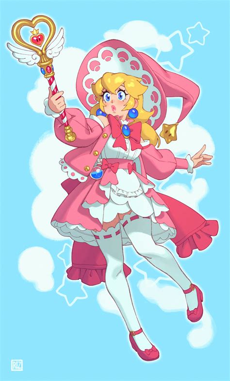 Princess Peach Mario Drawn By Riz Danbooru