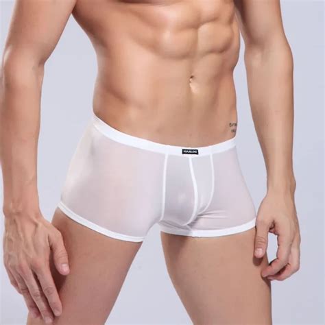 Aliexpress Com Buy Cheapest Ice Silk Underwear Sexy Large Boxer Men S Boxers Viscose Brands