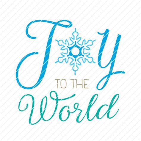 Joy To The World Svg And Png Christmas Cutfile For Cricut Origin Svg