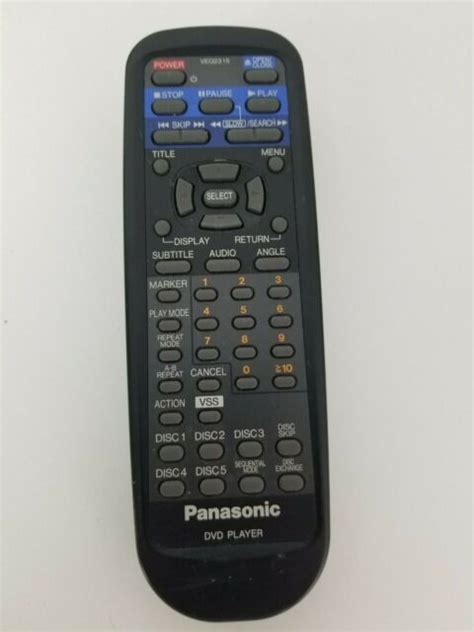 Panasonic Dvd Remote Control Veq2315 Oem Replacement Original For Sale