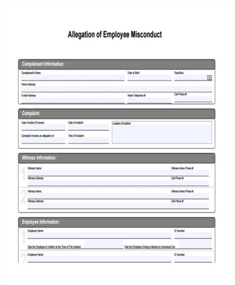 Data from the gbes revealed that more than one in four (27%) employees observed at least one of the following types of interpersonal misconduct in their workplace. FREE 8+ Sample Employee Misconduct Forms in PDF | MS Word