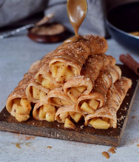 Directions heat 3 tablespoons of margarine in a large sauté pan over medium heat. APPLE CINNAMON CREPES #vegan #glutenfree #apple # ...
